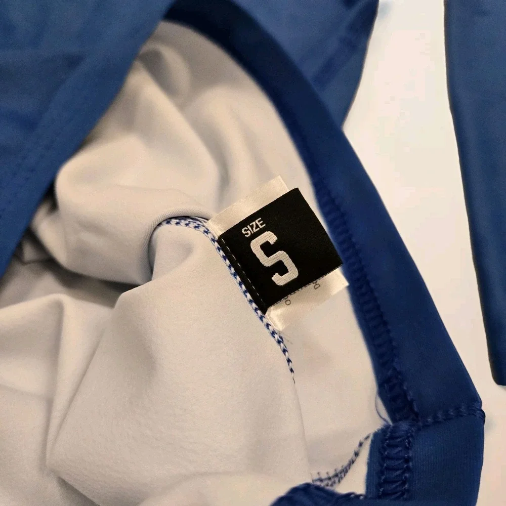 Jiu Jitsu Blue‎ Belt Rank Rashguard Adult Small Long Sleeve BJJ Blank IBJJF MMA - Picture 2 of 3